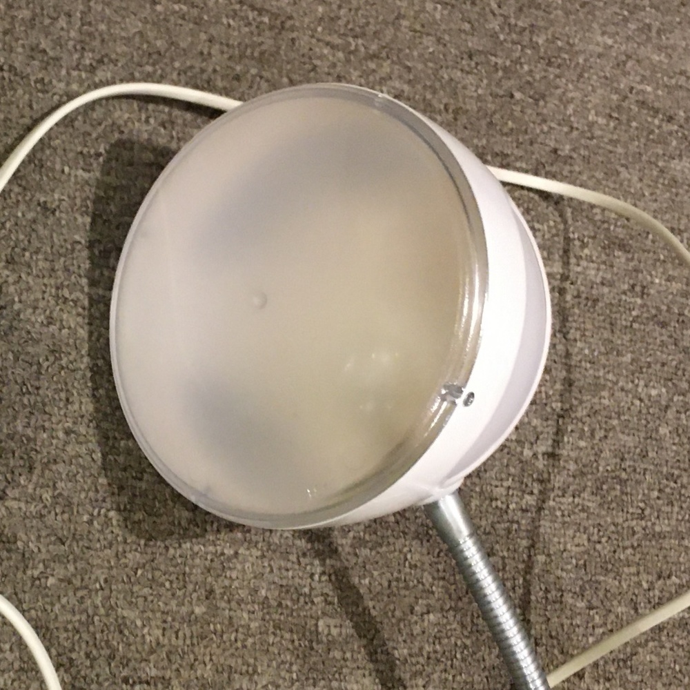 White Ikea wall lamp